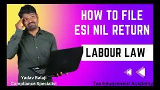 How to file ESI NIL return in Tamil | 
