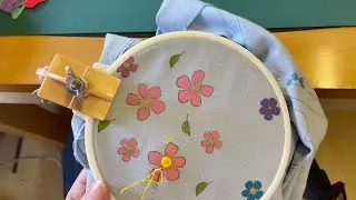 Spider Web / Woven Wheel Embroidery Stitch