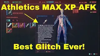 Cyberpunk 2077 Athletics Glitch MAX XP AFK / Exploit / Best Glitch Ever