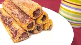 Nutella Cinnamon Rolls | Nutella French Toast Rolls