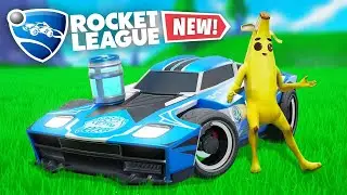 We built a Rocket League stadium in Fortnite!