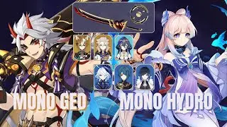 C2 Itto Mono Geo - C0 Kokomi Mono Hydro | 4.5 Spiral Abyss