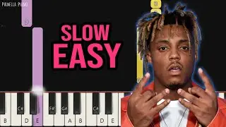 Juice WRLD & The Weeknd - Smile | SLOW EASY Piano Tutorial by Pianella Piano