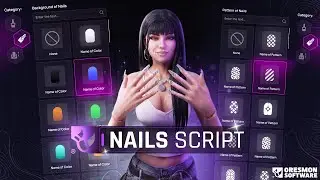 FiveM Nail Studio Script (36 Colors, 4 Types, 11 Patterns) | 0R-Nails + Custom Map