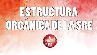 SESIÓN 21 - ESTRUCTURA ORGÁNICA DE LA SRE