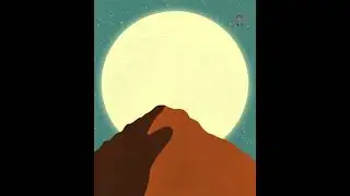 How to do a Desert Night Dune landscape in Procreate