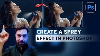Create a spray effect in photoshop | Photoshop tutorial
