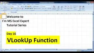 VLookUp Function | I'm MS Excel Expert Tutorial | Day 16 | Finance Guy Nishant