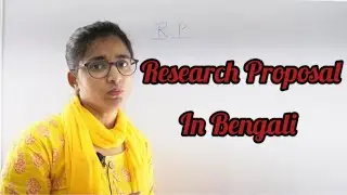 How to write Research Proposal?🤔in Bengali #ugcnet #researchproposal #nta #ntanet #phd