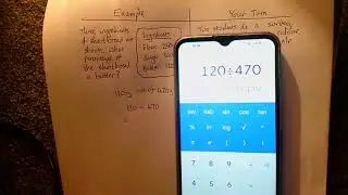 Expressing one number as a percentage of a total