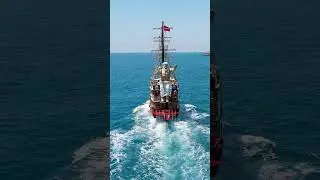 #pirates #pirateship #ship #boat #sea #sealife #coast #ocean #drone #aerialvideo #dronevideo #dji