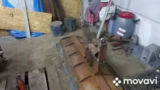 крепление отвала впереди на самодельный минитрактор....