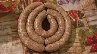 Жареная домашняя колбаса из свинины, готовим с дочей/жизнь на юге.
