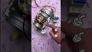 Three phase motor is a single phase operating system #smlink