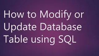 Add New column on First & middle to existing table in SQL HINDI | Part 4 | SQL ALTER Command.