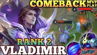 VLADIMIR AMAZING COMEBACK MVP PLAY! UNDERRATED OP BUILD - TOP 2 GLOBAL VLADIMIR BY Picu - WILD RIFT