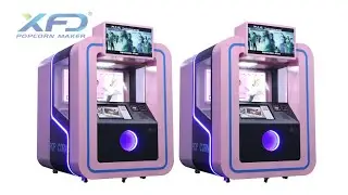 XFD Self-Serve Robot Popcorn Dispenser Warm Machine with Mechanical Arm for Popcorn and Chips