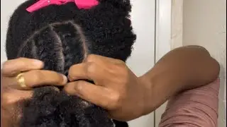Flat Twists (How I flat twist at the back)