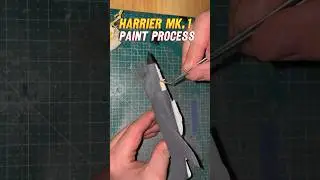 Harrier MK.1 fighter jet assembly and Paint #scalemodel #modelaircraft #scalemodelbuilding