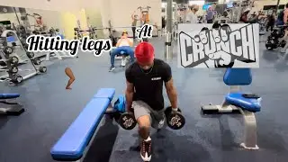Hitting legs at Crunch