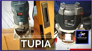 TUPIA de Coluna e Manual | Fresa | Como fazer puxador cava com TUPIA