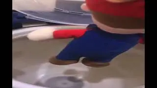 mario fell in the washing machine 😢