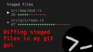 Diffing index with head in git gui