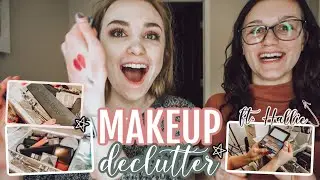 DECLUTTERING MAKEUP WITH HALLIE // 75% GONE!