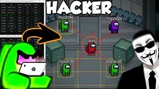 Así juega un HACKER en among us Tienes que verlo😱 este Hacker en amon Us|#1