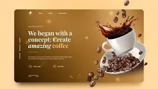 How to Create Coffee Website Using Only | HTML & CSS | Coffee website using html