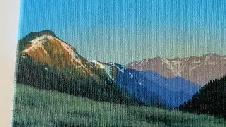 Painting Alpenglow | Acrylic on Canvas