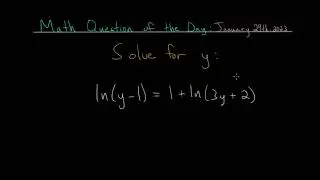 Math Question of the Day: January 29th, 2023