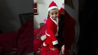 Cute Ruhaan as Santa Clause