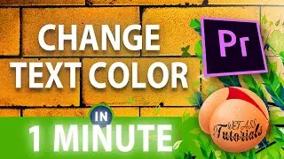 How To Change Text Color In Premiere Pro