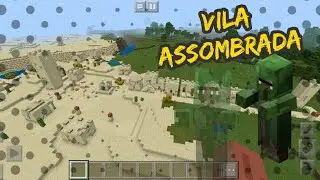 Como Nascer Na Vila Dos Aldeões!!!!?  *Vila Assombrada* ( Minecraft Pe)