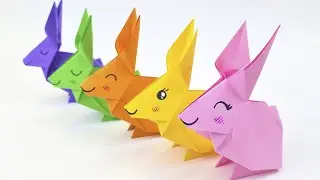 🐇 Origami Paper Rabbit – Easy Tutorial