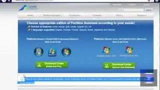 First Look at AOMEI Partition Assistant