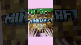 giant minecraft blind bag 3! 🤎💚 #minecraft #gaming #diy #craft #papercraft #blindbag #asmr #shorts