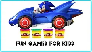 Play Doh Surprise Eggs : Sonic - Kinder Surprise