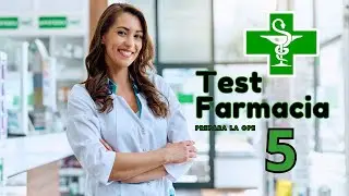 🟢 TEST 5 TECNICO de FARMACIA 💊🥼 (Preguntas de EXAMENES OFICIALES) ✔