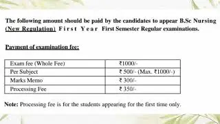 Bsc Nursing 1st semester exam date declared| complete guidelines for registration #examtimetable