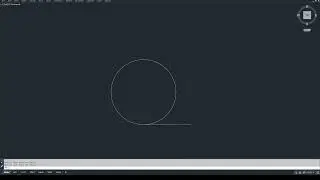 Autocad: Tangent Line at 22 Deg Angle