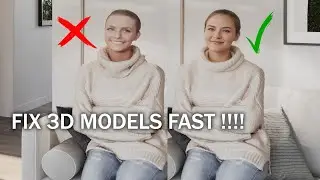 FIX UGLY ARCH VIZ 3D PEOPLE WITH STABLE DIFFUSION FACE SWAP AND IN PAINT