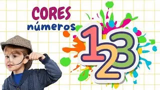Aprender as cores, Aprender os números - Desenho infantil educativo em português