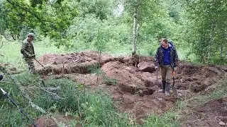 Шурф и дорога через отшельника к брошенным домам