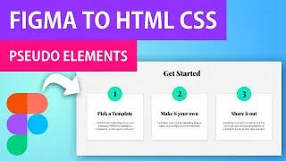 Figma to HTML CSS | Responsive Get Started Page with Pseudo Elements