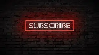 SUBSCRIBE NEON LIGHT ANIMATION