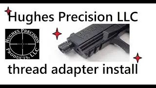 Hughes Precision Products thread adapters!  Walther PPQ22 install