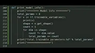 Count total number of trainable parameters in a Tensorflow model