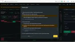 Answers to the quiz before trading Future Binance for the first time